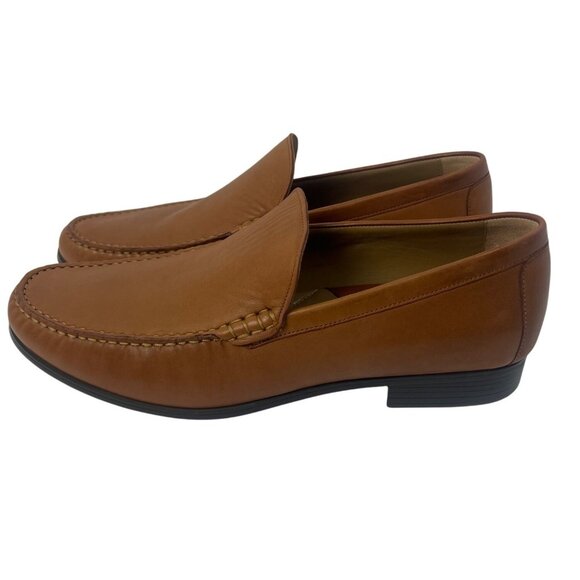 Johnston & Murphy Cresswell Venetian Mens Leather Loafers‎ 10.5M Cognac Slip-On main image 11